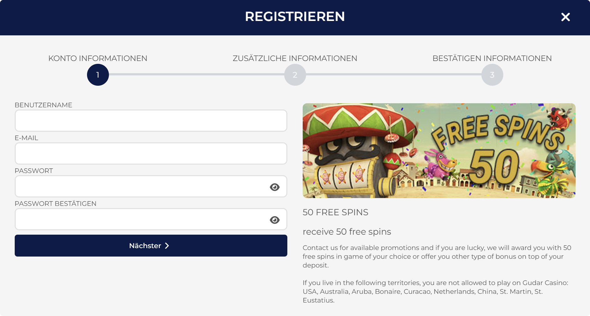 Registrierung